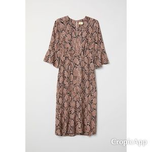 H&M snake pattern dress